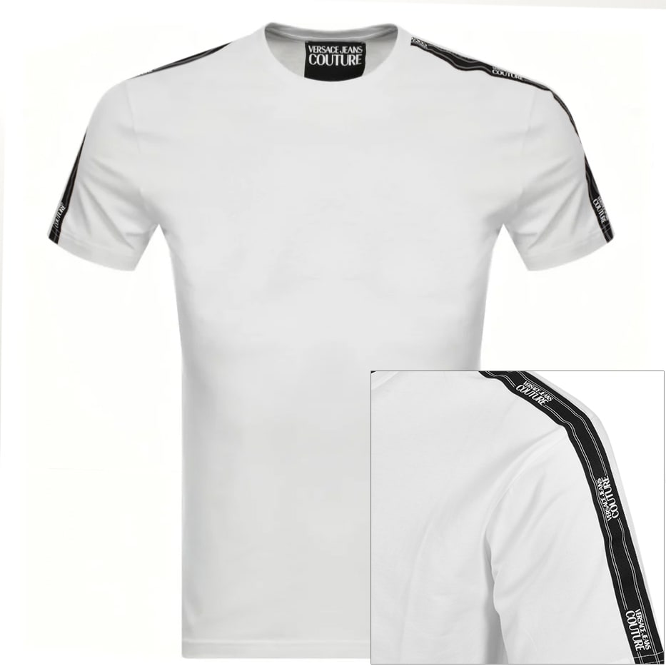 Alternative Image for ProductVersace Jeans Couture Tape Logo T Shirt White1